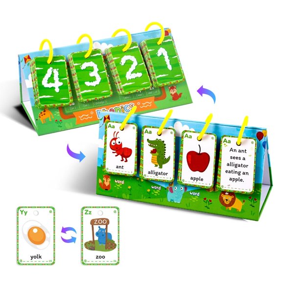 Lerpwige Multifunctional Language Learning Tool with Bright Designs Study Cards for Boosting Vocabulary and Sentence Formation