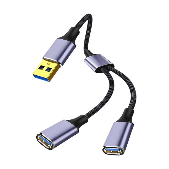 Lerpwige Multiple Port USB 2.0 Male to Female Splitter Cable For USB A Devices Supports Mouse