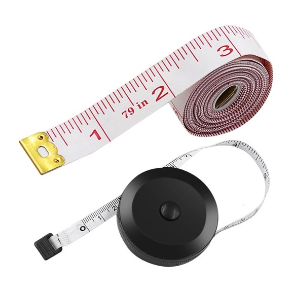 Lerpwige Multipurpose Retractable Measuring Tool With 150cm Lockable Tape And 200cm Flexible Sewing Device For DIYer Proj