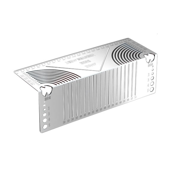 Lerpwige Multiunction Parallel Line Scribers Adjustable 90 Degree Bend Template Tool