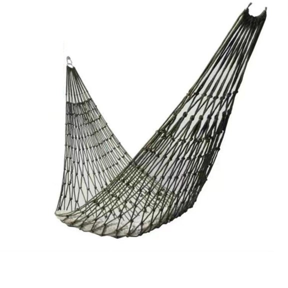 Lerpwige Nylon Mesh Rope Hammocks Garden Swing Hanging Bed Portable Camping Hammock