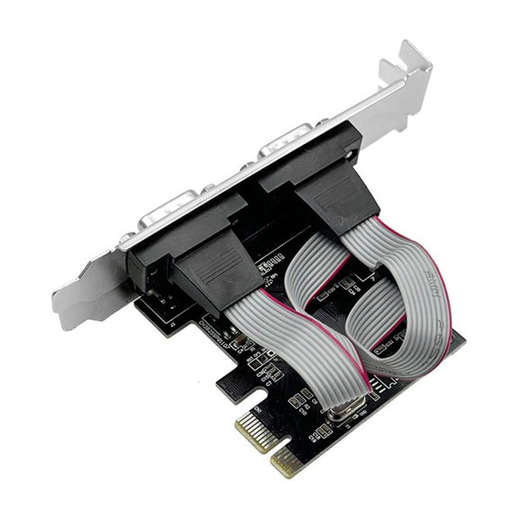 Lerpwige PCIE to Parallel RS232 PCIE to RS232 Port Parallel Port Adapter Expansion Card for Desktop Accessories
