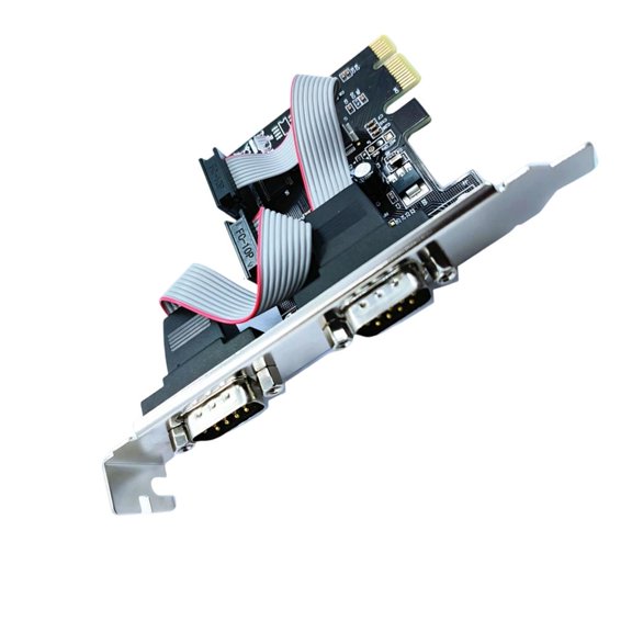 Lerpwige PCIe Expansion Card RS232 Port Parallel Port Connector Converter Adapter Controller For Industrial Equipment