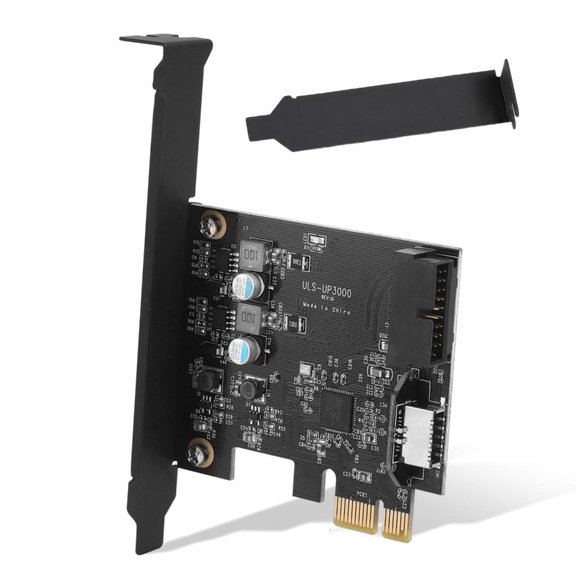 Lerpwige PCIe USB Expansion Card with Standard USB and USB C Front Headers Ports