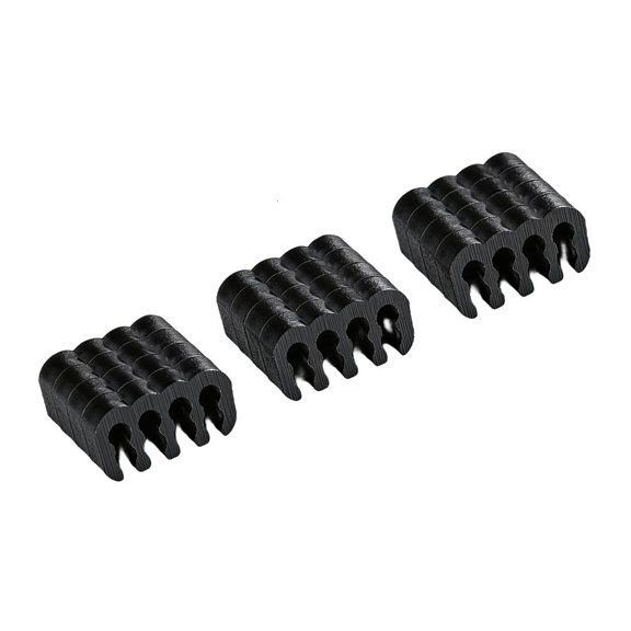 Lerpwige Pack of 12 8Pin Motherboard Cable Combs PVC Wire Organizers for Laptop Build and Airflows in Gaming Rigs