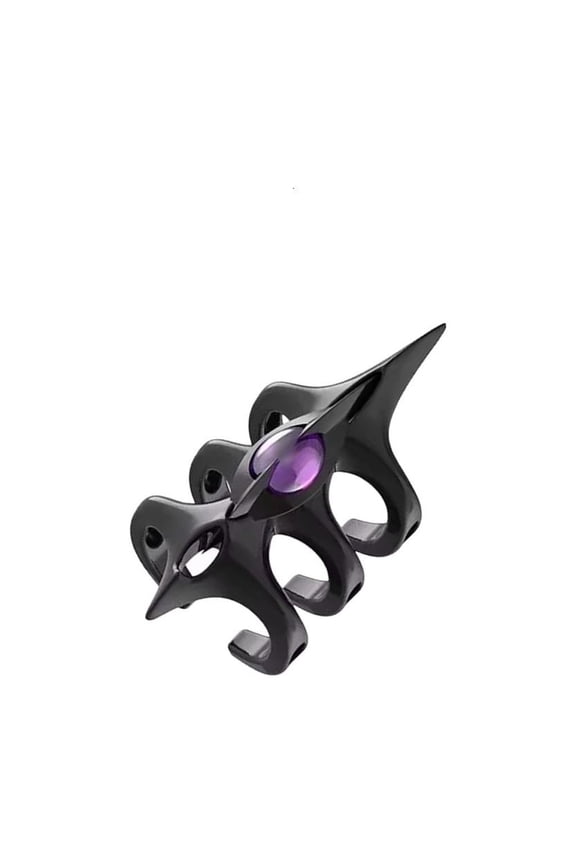 Personalize Fit Three Layer Spikes Rings Wide Star Inspire Adjustable