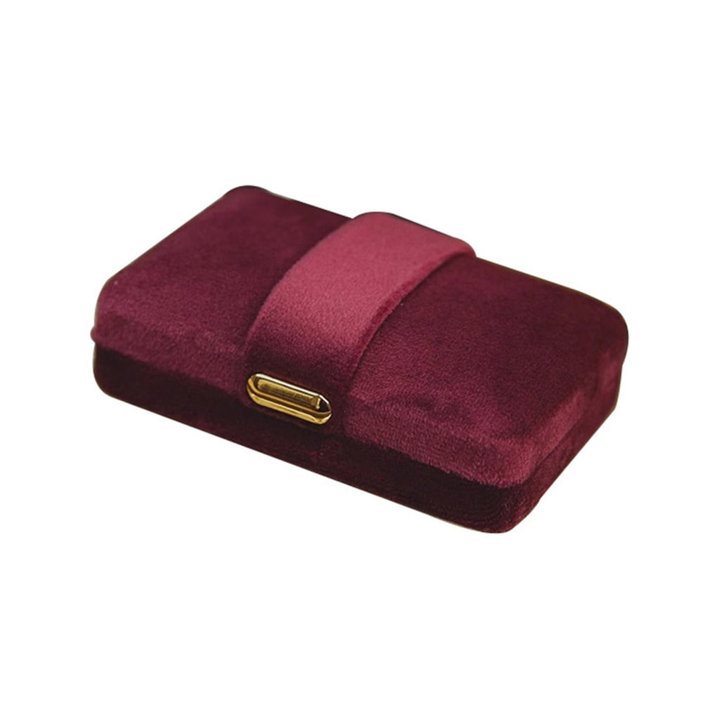 Lerpwige Plush Rings Box For Jewelry Display And Storage Soft Interior ...