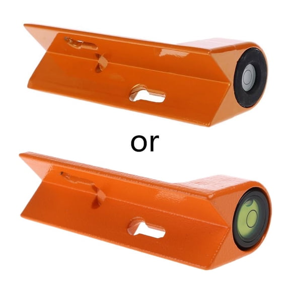 Lerpwige Portable 90 Degree Level Bubble Spirit Circular Vial Aluminum Die Cast Rod