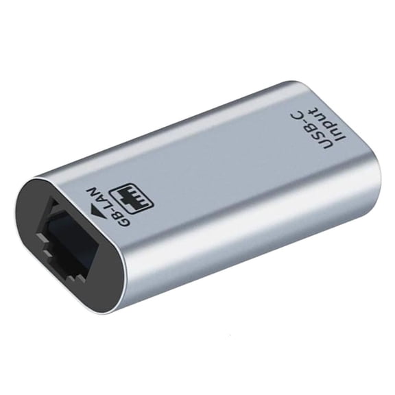 Lerpwige Portable Gigabit Ethernet Bridge with USB C and RJ45 Female Ends