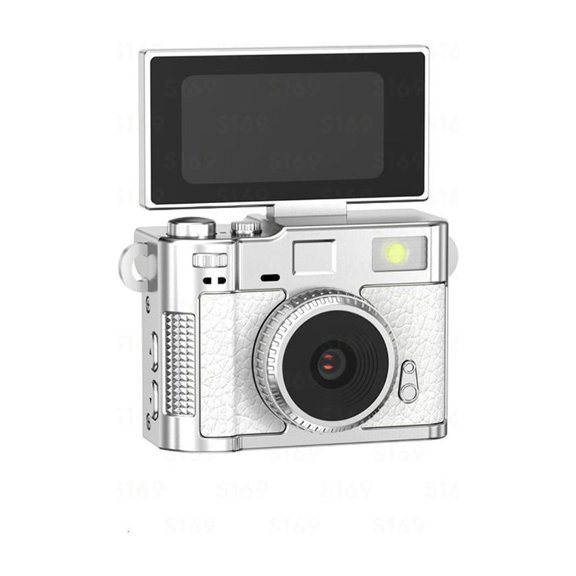 Lerpwige Portable Pocket Camera with Fill Light and Flip Screen for Selfies and Vlog