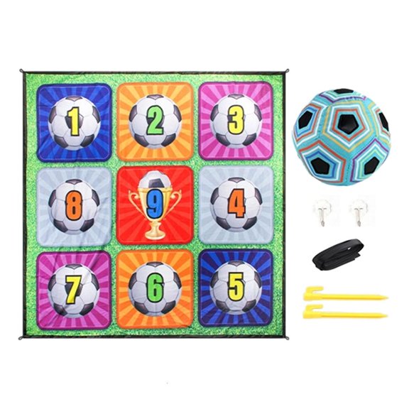 Lerpwige Portable Soccer Training Mat With Detachable Spheres For Indoor Outdoor Fun 50 X 50 Inches