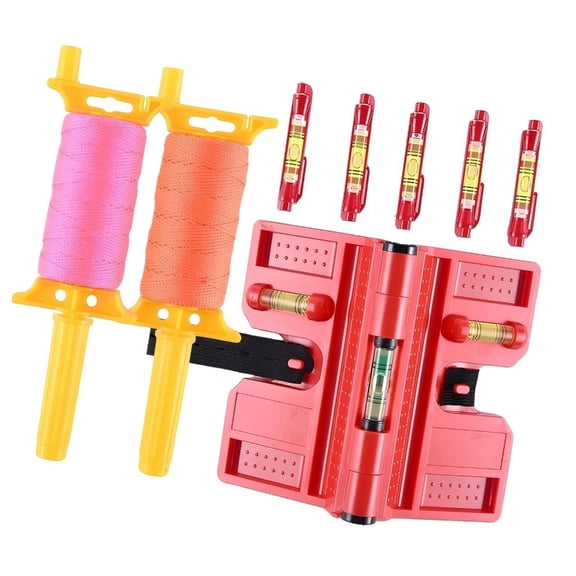 Lerpwige Precisions String Line Braided Construction Nylon Twine for Work Gardening Outdoor Surveying 3 Rolls Line String