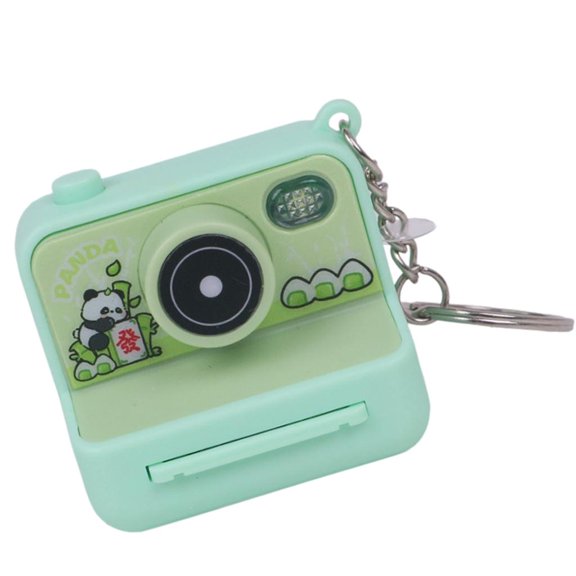 Lerpwige Press Button Sound And LED Light Up Imitation Camera Keychain Plastic Design