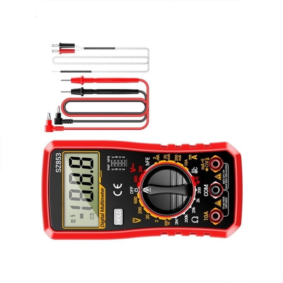 Lerpwige Professional Digital Multimeter With Data Hold Function And Adjustable Stand For Easy Reading In Various Angles