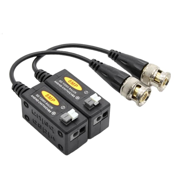 Lerpwige Professional Video Balun Transmitters BNC To Ethernet Extender Up To 300Meter