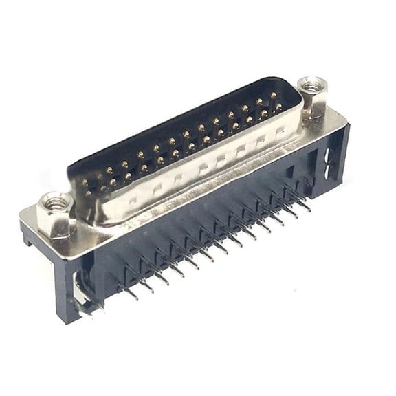 Lerpwige Right Angles DB25 Female/Male PCB Connector Aluminum for High Frequency Use