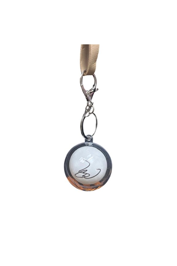 Signature Pingpong Ball Keychains Pendant Car Keyring Backpack Decorations