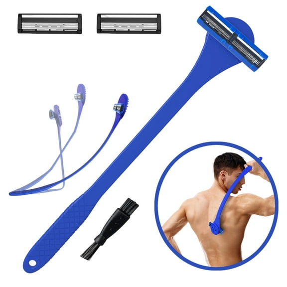Lerpwige Silicone Back Scrubber and Grooming Razors For Men Who Value Efficiency And Style
