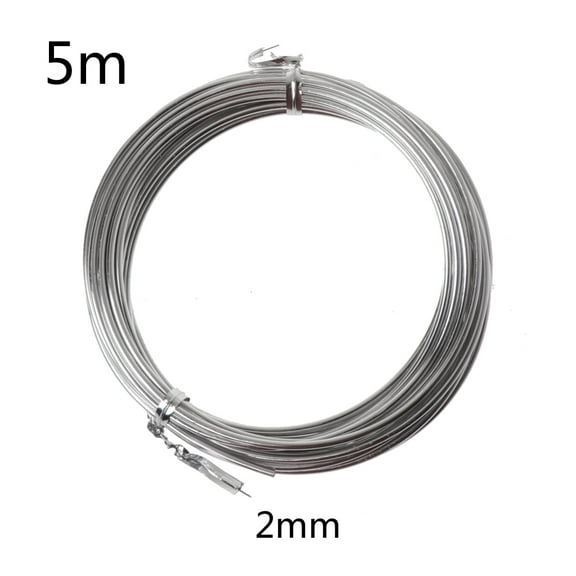 Lerpwige Silver Metal Flexible Anodized Aluminum Wire Sculpture and