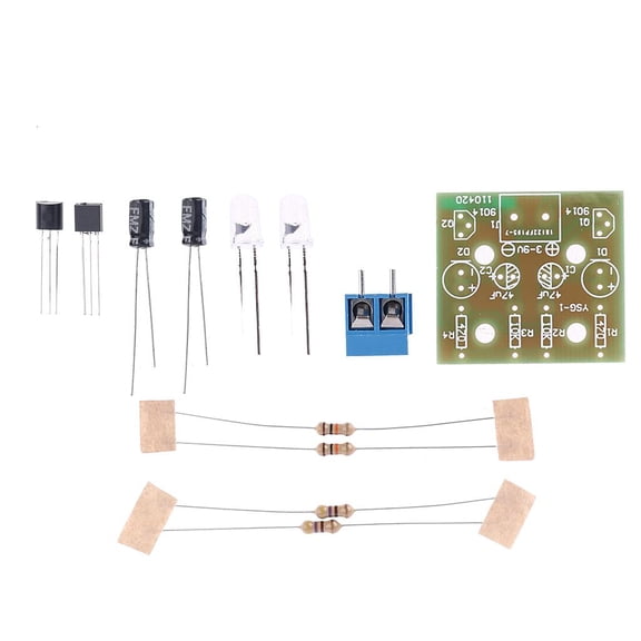 Lerpwige Simple Flash Circuit Kit/ Parts Circuit Board Electronic DIY Making Kits