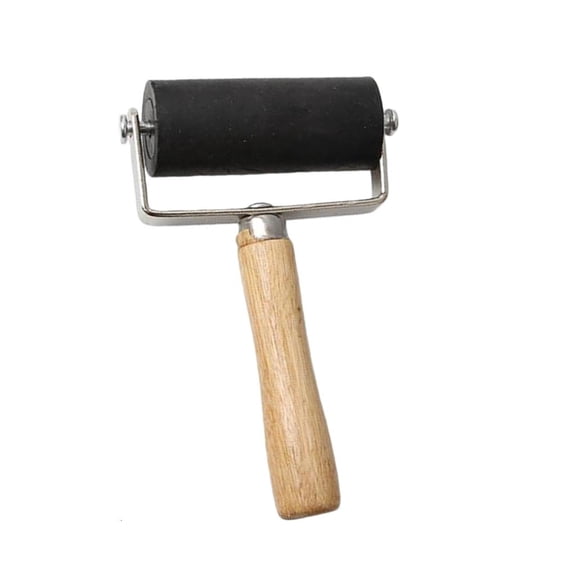 Lerpwige Smooth Rolling Rubber Roller Brayer Painting Roller for Painting Printmaking Craft Stamping Easy Maintenance