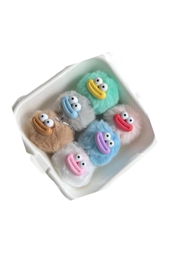 Soft Plush Sausage Lips Keychain Funny Decoration for Bags Wallets