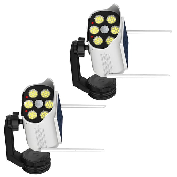 Lerpwige Solar Operated Security Camera Light with Motion Sensor for Garden