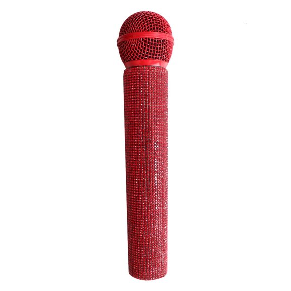 Lerpwige Sparkling Microphone Toy With Glittering Effect For Stage Singing Dancing