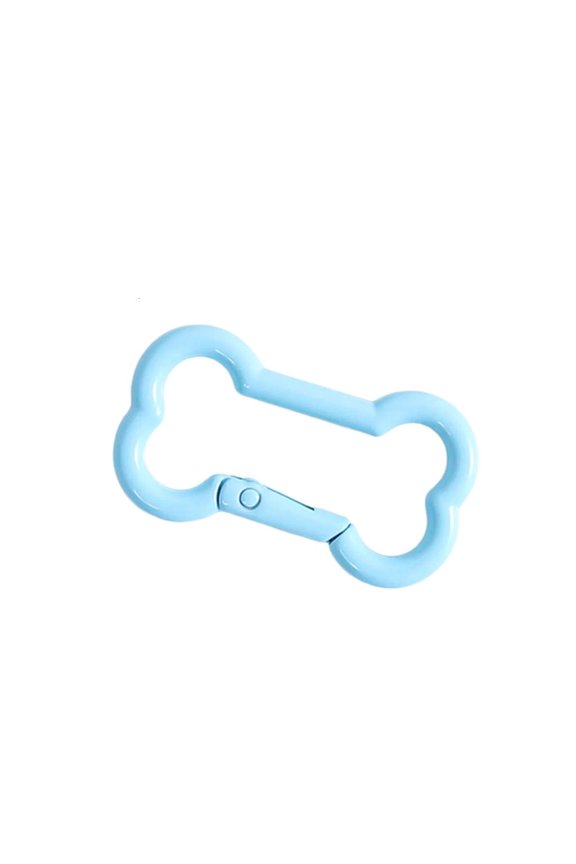 Spring Loaded Bone Keychain Pet Accessory Colorful Craft Component