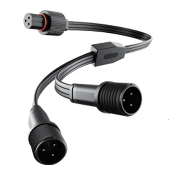 Lerpwige Sturdy PVC Double Output Extension Cord Y-Splitter for Efy Permanent Light
