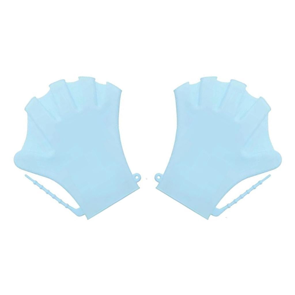 Lerpwige 2Pcs Swimming Glove, Webbed Swim Glove Finger Type Water