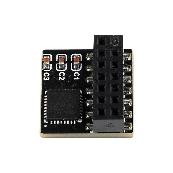 Lerpwige TPM2.0 Internal Desktop Security Card with 14 Pin Header Board Format