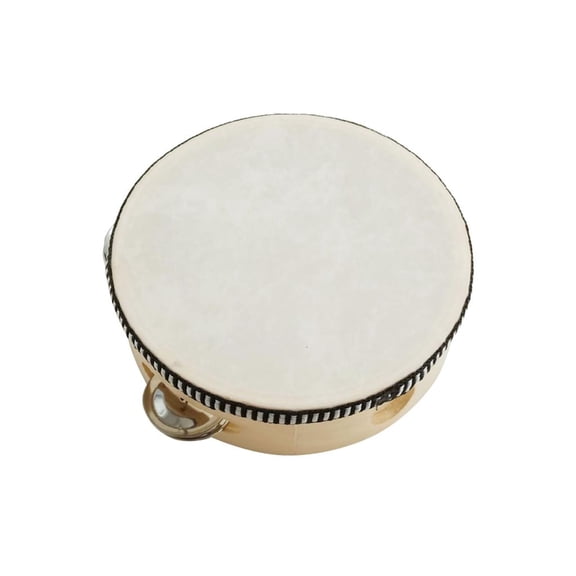 Lerpwige Tambourines with Metal Bells Drum Hand Percussion for Adults Church Party