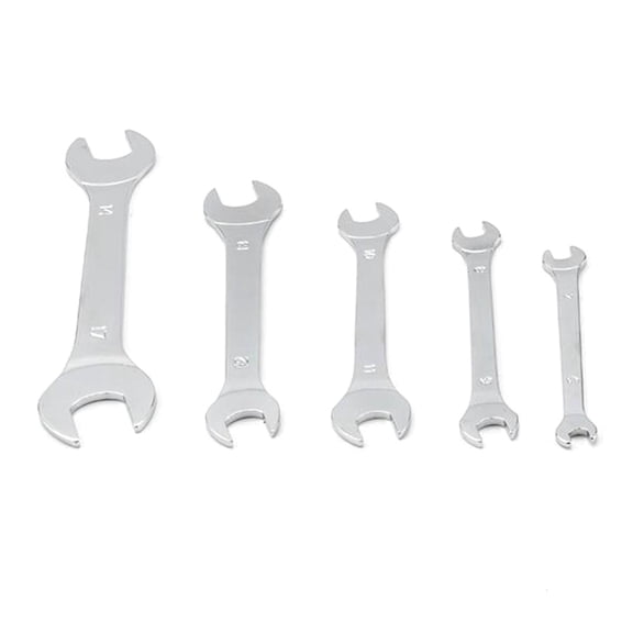 Lerpwige Thin Open End Wrench Set Metric 6-17mm Slim Spanner Wrench Set