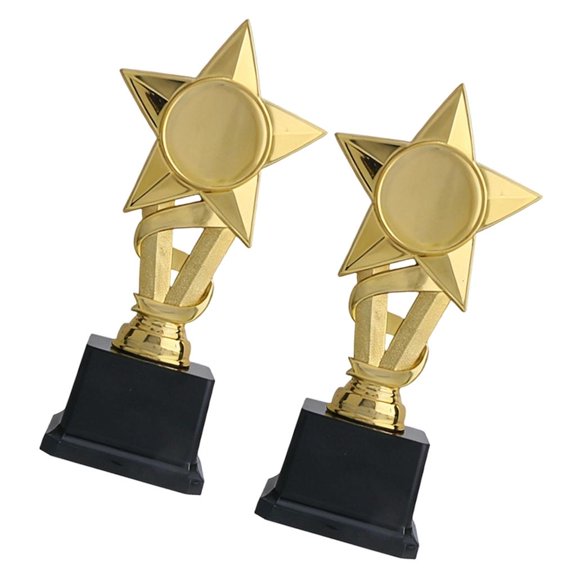 Lerpwige Trophies Fidgets Toy Pentagrams Star Bulk Trophies Creative Golden Medals for Soccer Game And Celebration