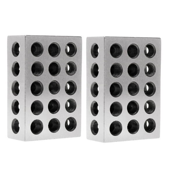 Lerpwige Ultra Precision 0002" Engineers Blocks Hardened Steel Block Used for Milling Tool 1" x 2" x 3" 2 Packs Compact Sizes