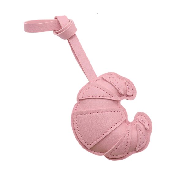 Lerpwige Unique BakeryInspired Keychain Croissant Charm Decorative Keychain Ornament Gift For Car Home Decors