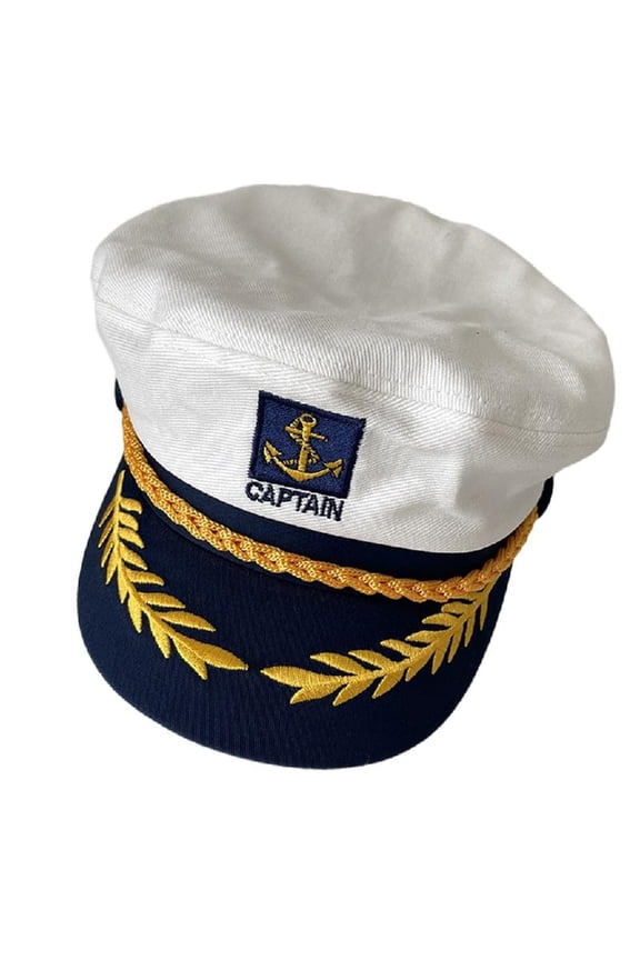 Unisex Captain Hat Classical Sailors Design Soft Cotton Adjustable