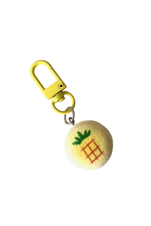 User Friendly Resin Keychain Fruit Print Backpack Charm Hanging Decoration Gift