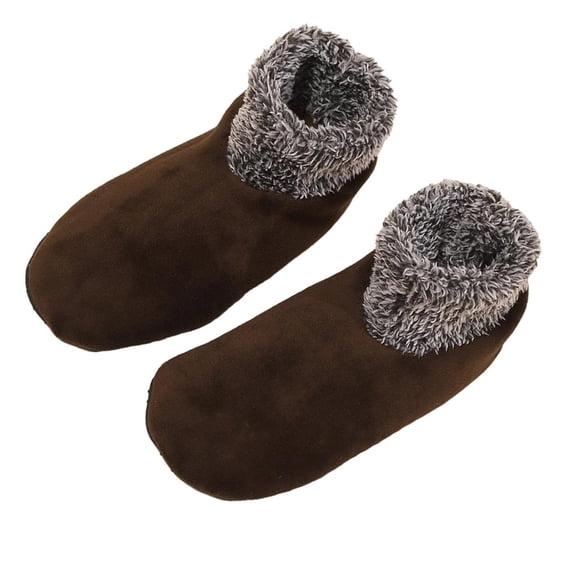 Lerpwige Winter Slipper Socks Nonslip Bottom Fleece Lined Thick Plush Cuffs Floor Socks
