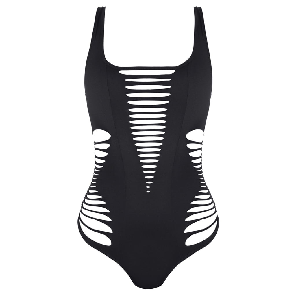 Hollow Out One-piece Swimwear