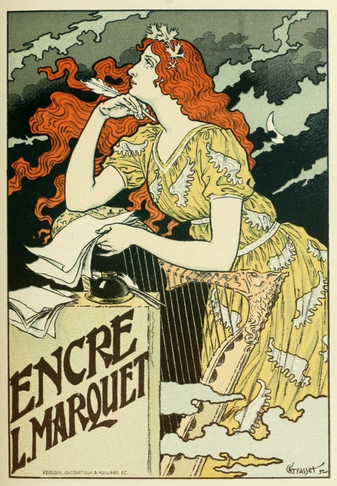 Les Affiches Illustres (1886-1895) 1896 Encre L Marquet Canvas Art - EugÔø?ne Grasset (18 x 24)