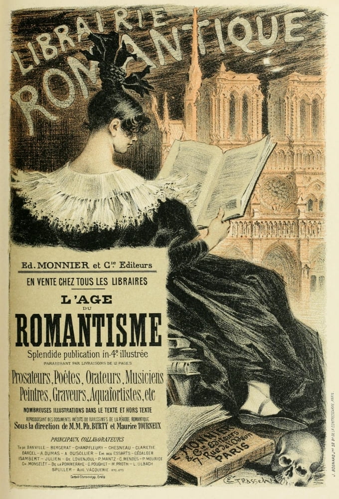 Les Affiches Illustres (1886-1895) 1896 LAge du Romantisme Canvas Art - Eugne Grasset (18 x 24)