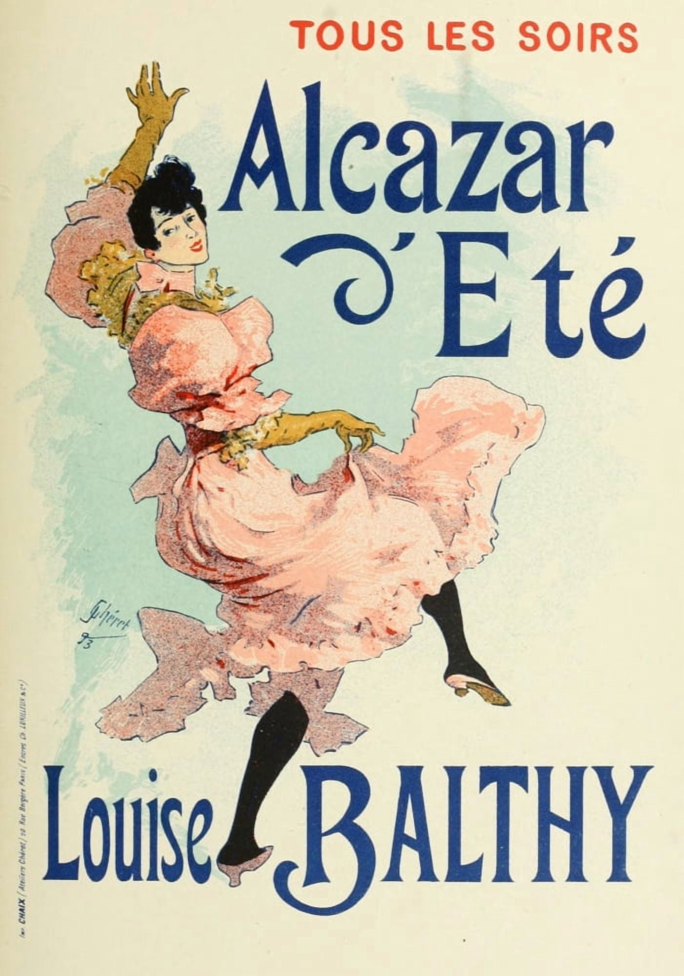 Les Affiches Illustres (1886-1895) 1896 Louise Balthy Canvas Art - Jules Chret (24 x 36)