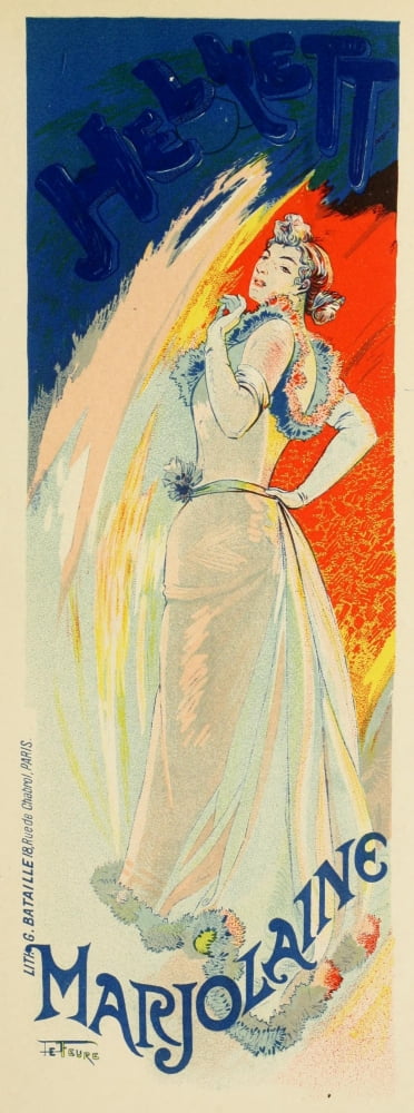 Les Affiches Illustres (1886-1895) 1896 Marjolaine Canvas Art - Georges de Feure (18 x 24)