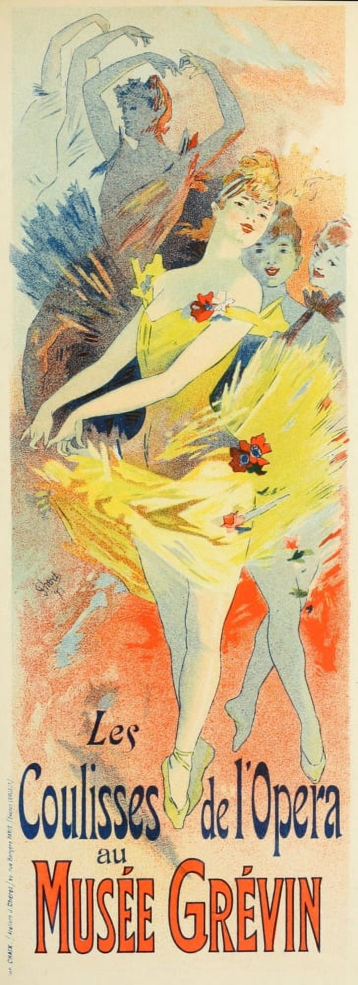 Les Affiches Illustres (1886-1895) 1896 Muse Grvin Canvas Art - Jules Chret (18 x 24)