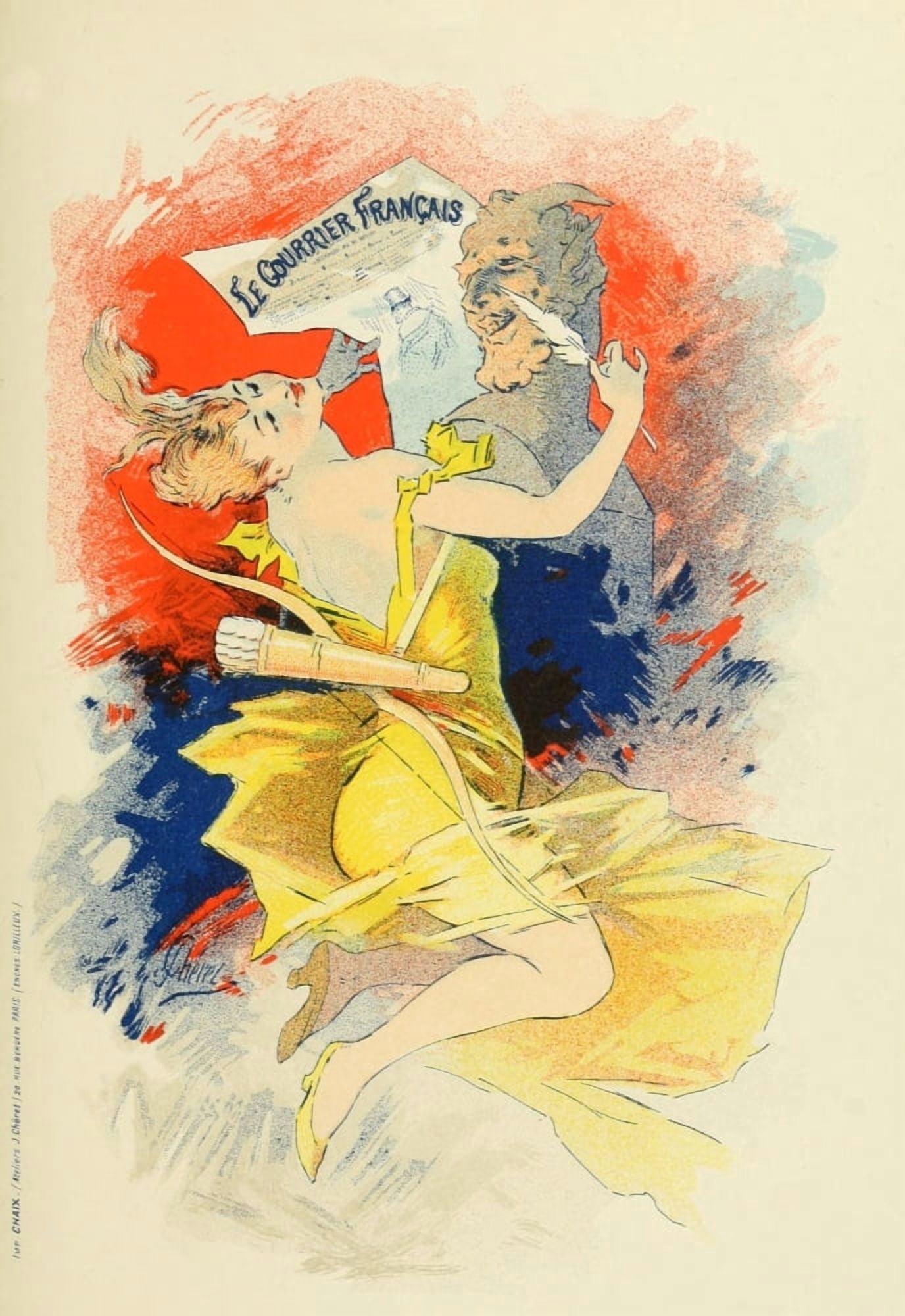 Les Affiches Illustres (1886-1895) 1896 Opera 5 Canvas Art - Jules Chret (18 x 24)