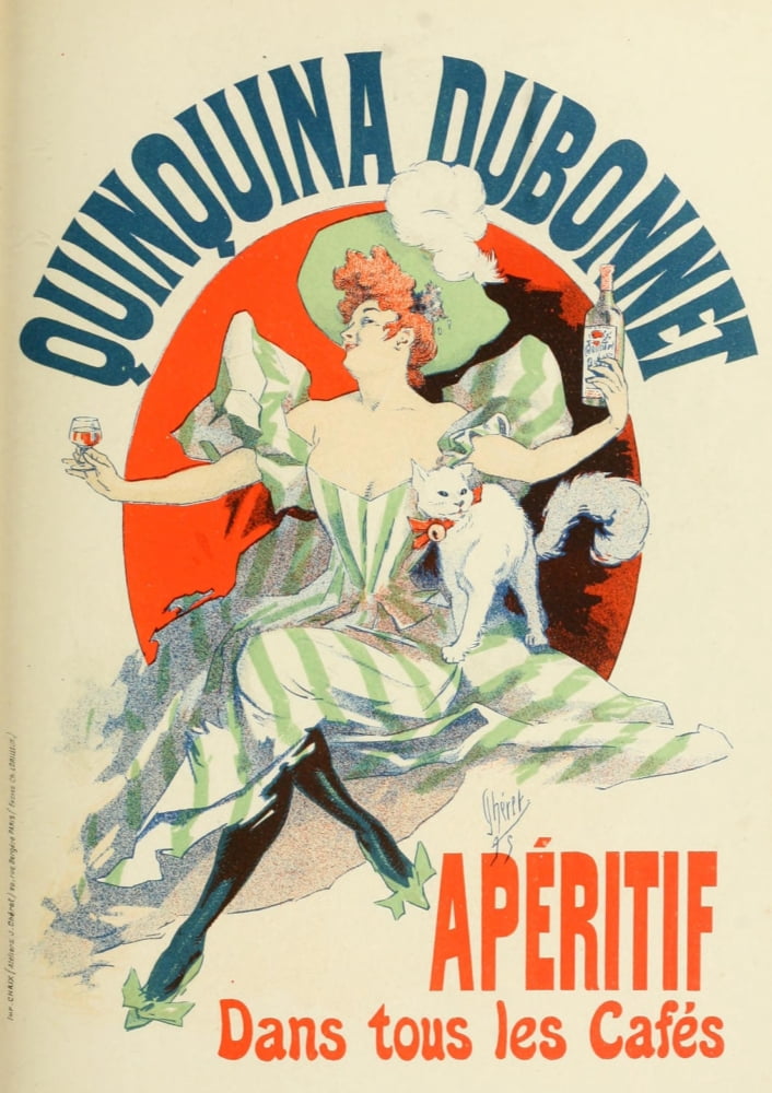 Les Affiches Illustres (1886-1895) 1896 Quinquina Dubonnet Canvas Art - Jules Chret (18 x 24)