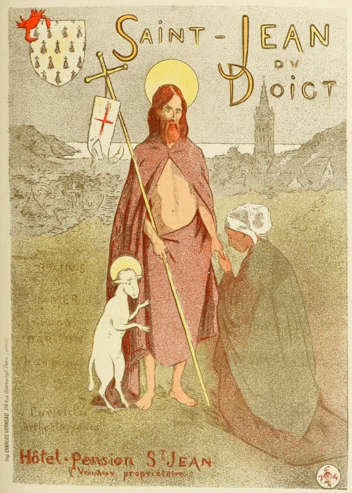 Les Affiches Illustres (1886-1895) 1896 Saint Jean du Doigt Canvas Art - Unknown (24 x 36)