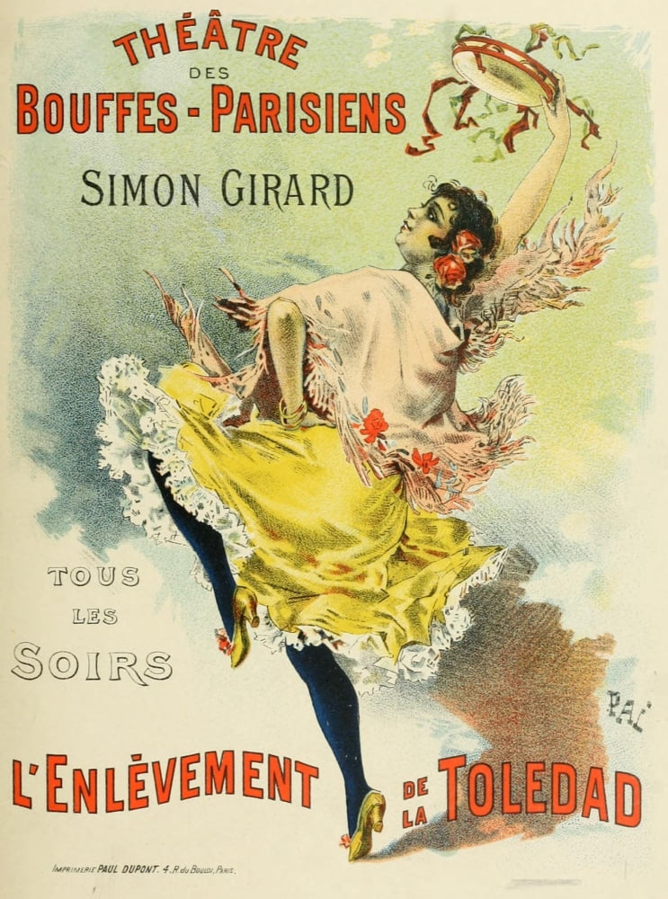 Les Affiches Illustres (1886-1895) 1896 Simon Girard Canvas Art - Jean de Palologue (18 x 24)